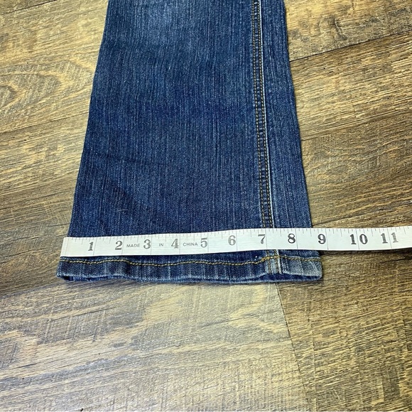 VINTAGE Southpole Jeans Juniors 11 Blue Bootcut Flare Embellished Spellout Y2K - Picture 9 of 12